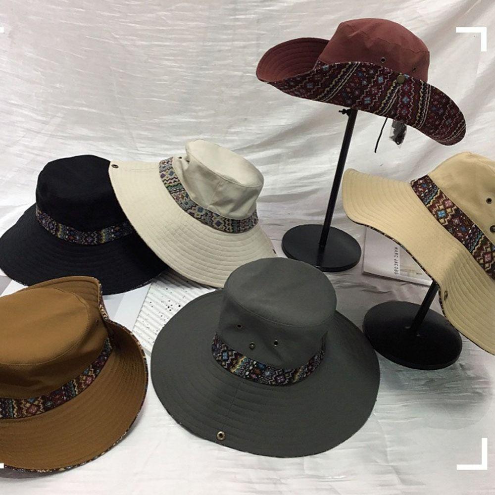 Женская шляпа от солнца с цветочным принтом, широкополая шляпа для альпинизма, ретро-шляпа-ведро с широкими полями, пляжная шляпа