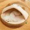 Dog Cave Bed Cat Caves Slipper Design Warm Nesting For Indoor Outdoor Crate Senior Pets Puppies Kittens Anxious Pets