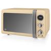 Ретро Цифровая Микроволновая печь 20л, 5 Уровней Мощности, Разморозка, Таймер SWAN SM22030CNEU 800Вт Кремовый 55115