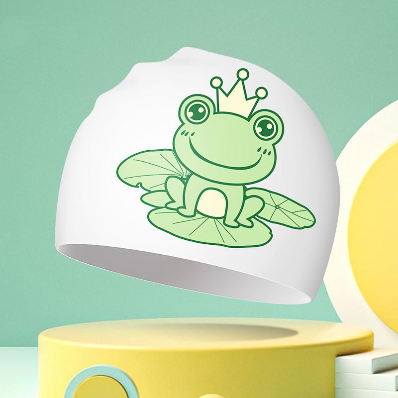 Детские шапочки для плавания Мультяшная шапочка для плавания для мальчиков и девочек Взрослые шапочки для плавания с принтом медведя для женщин Шапочка для плавания Аксессуары для плавания