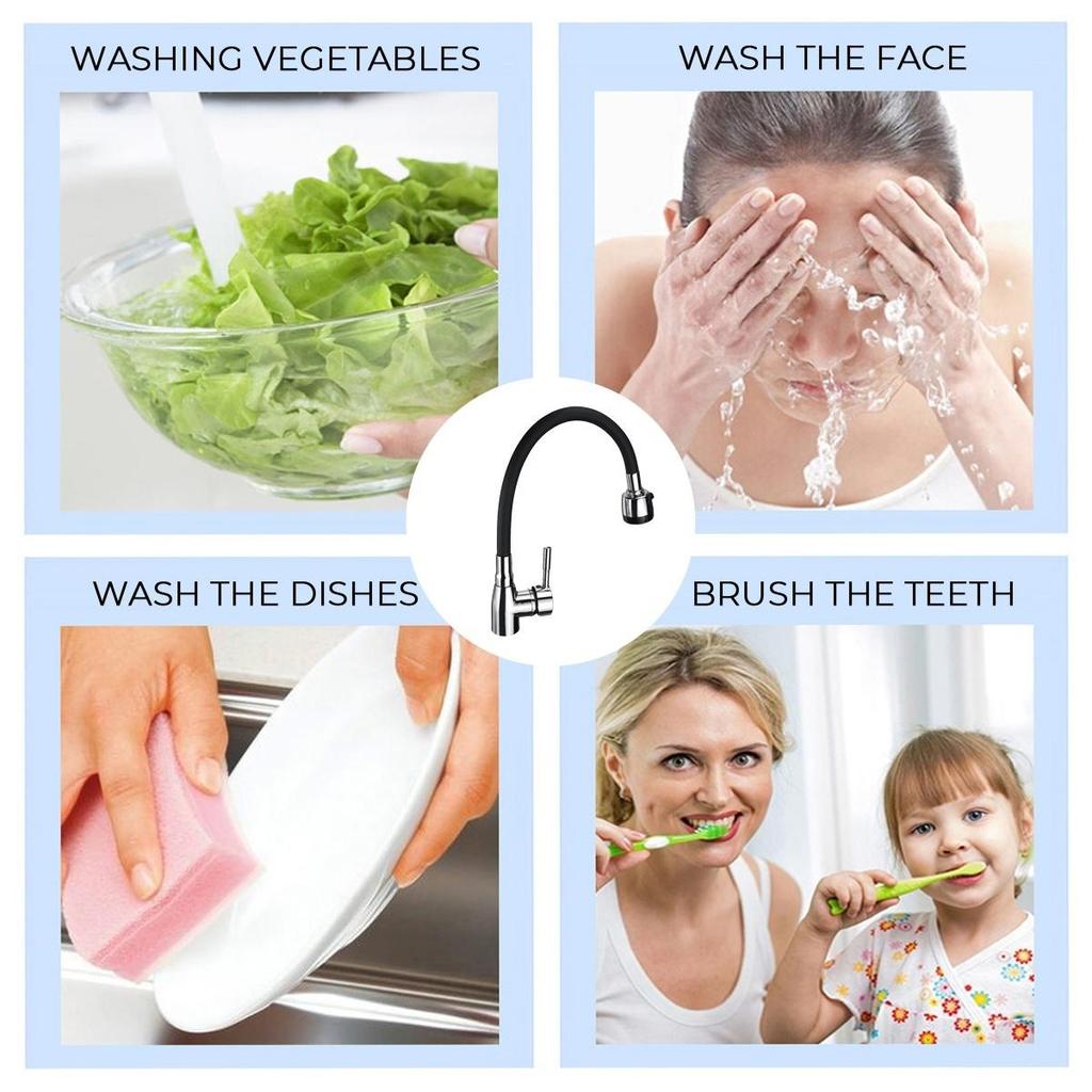 Смеситель для раковины Смеситель для раковины KIitchen Смеситель для кухонной раковины Смеситель для раковины Регулируемый кран Смеситель для горячей и холодной воды 360 градусов