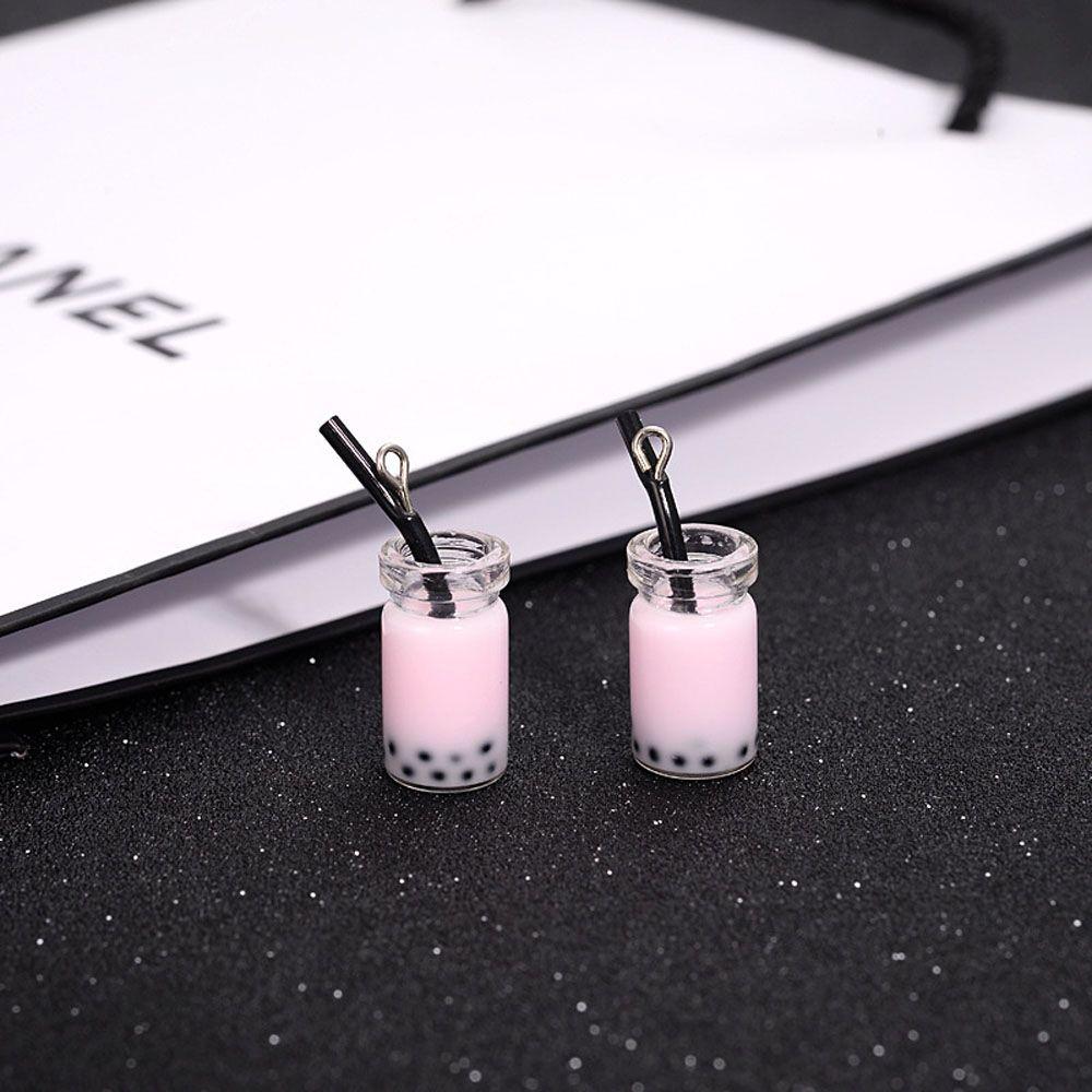 Accessories Resin Necklace Bottle Pearl Milk Tea Earrings Charms DIY Making Pendant Jewelry Making