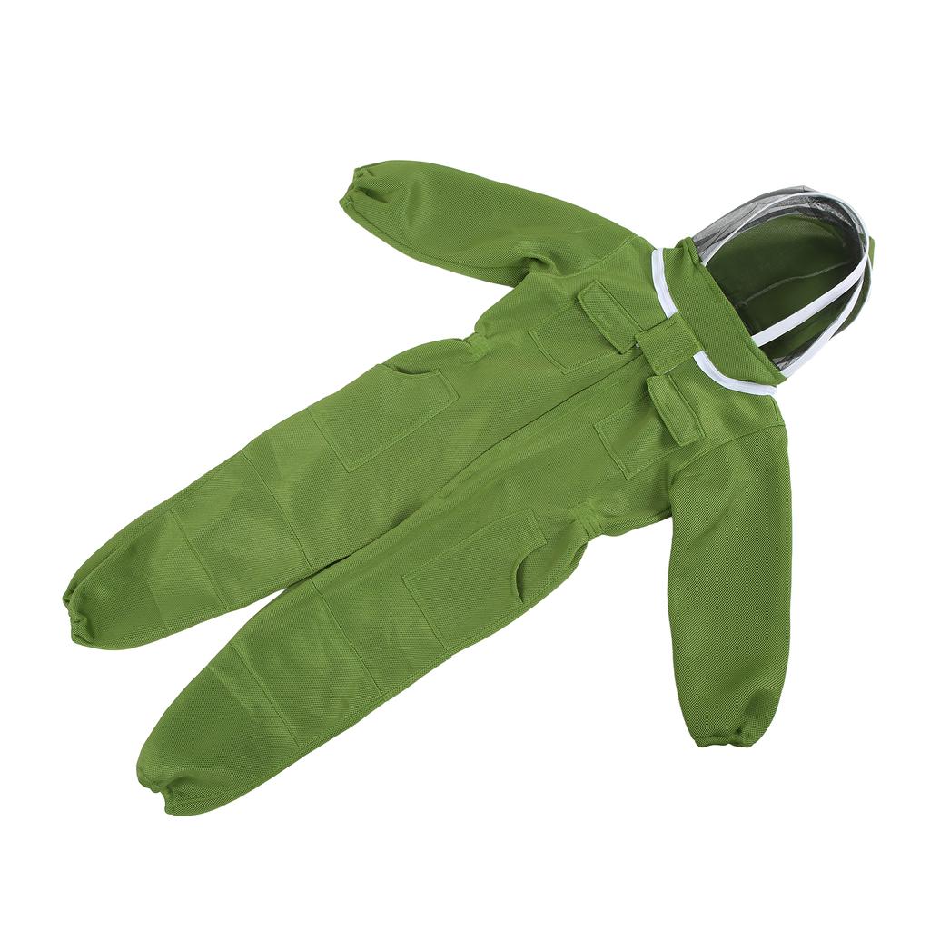Beekeeping Suit Professional Breathable Full Body Beekeeper Suit with Round Veil Hat