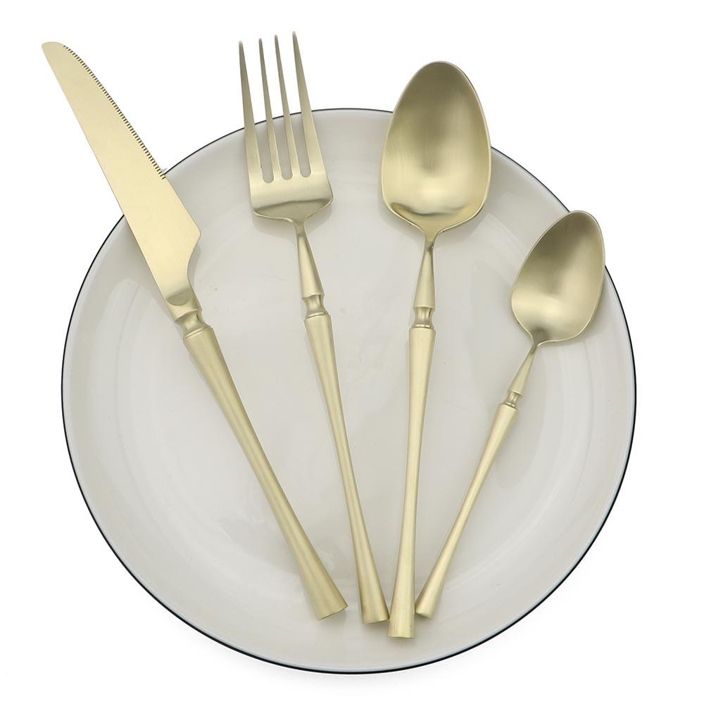 Фиолетовые столовые приборы из нержавеющей стали с матовой полировкой черного цвета, набор столовых приборов, столовые приборы, ножи, вилки, суповые кухонные принадлежности