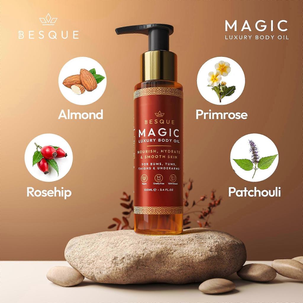 Hydrating Body Oil for Women After Shower, Deep Hydration Firming Care, Natural Pack of 4
