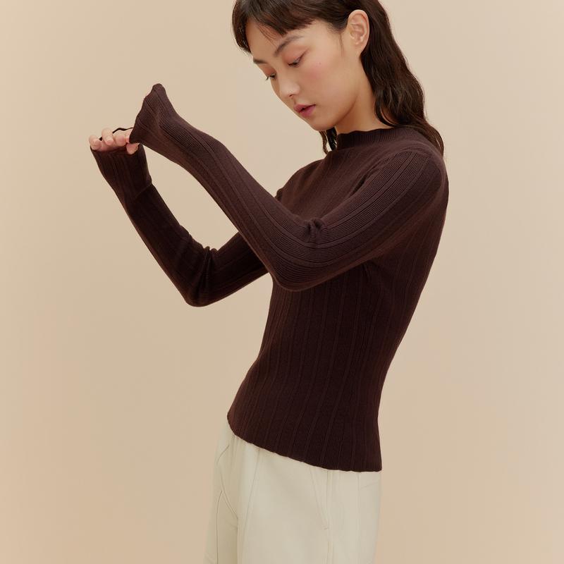 NEIWAI slim fit ribbed base sweater