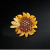 Новая брошь в стиле ретро, ​​элитная и маневренная брошь «Пчела-Маргаритка», женская брошь, брошь «Подсолнух», брошь «Темперамент», брошь-булавка