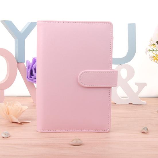 6-Ring Multi-pockets Loose-Leaf Binder Cover Faux Leather Planner Diary Loose-Leaf Notebook Cover School Supplies