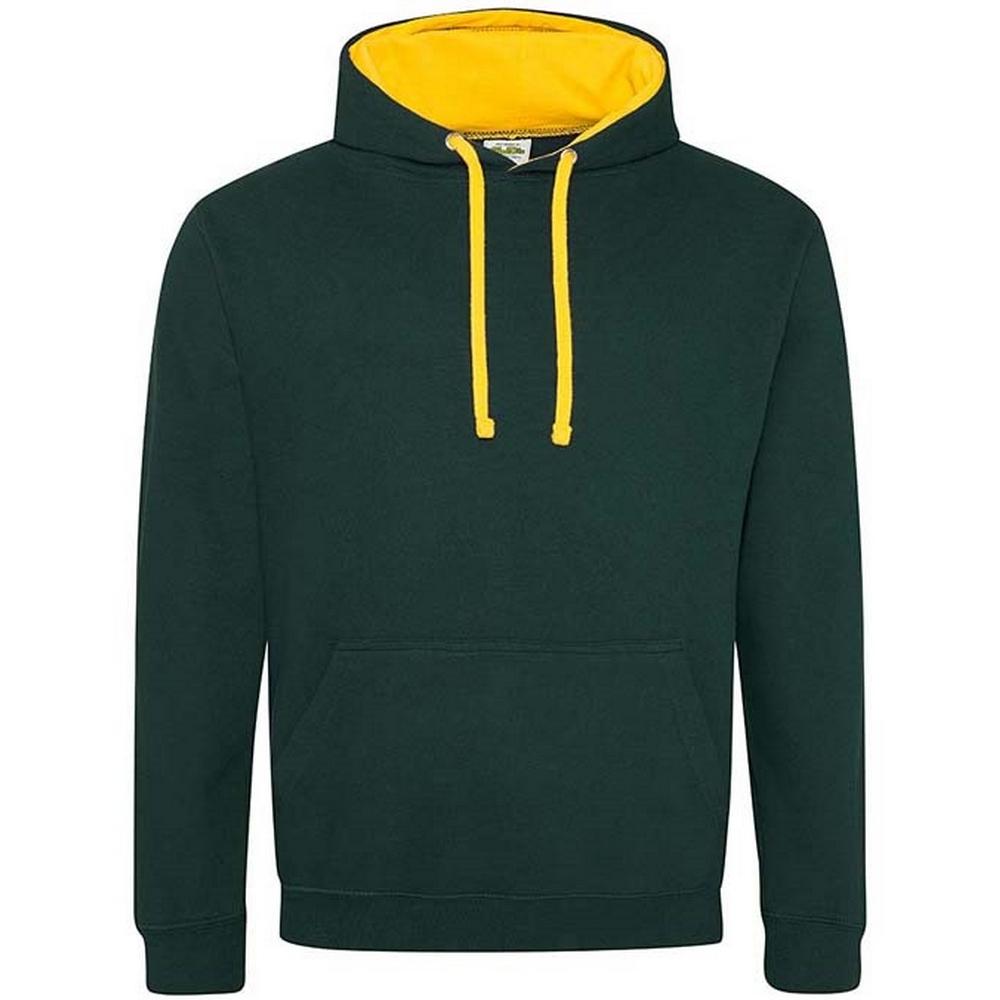 Унисекс толстовка с капюшоном Awdis для взрослых, однотонная, в стиле "varsity"