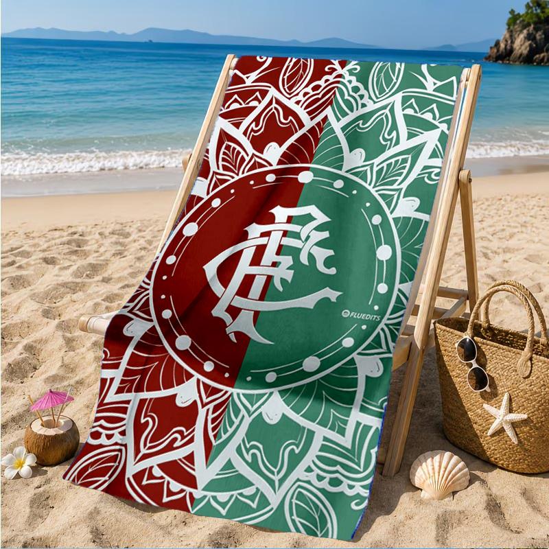 Flumi-nense Mandala Pattern Printed Microfiber Beach Towel, Soft And Absorbent, Quick-Dry, Ideal for Summer Travel, Beach Essential, Swimming Pool