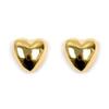 [L4308] - Gold Plated 'Love' Earrings - 6x6 Mm