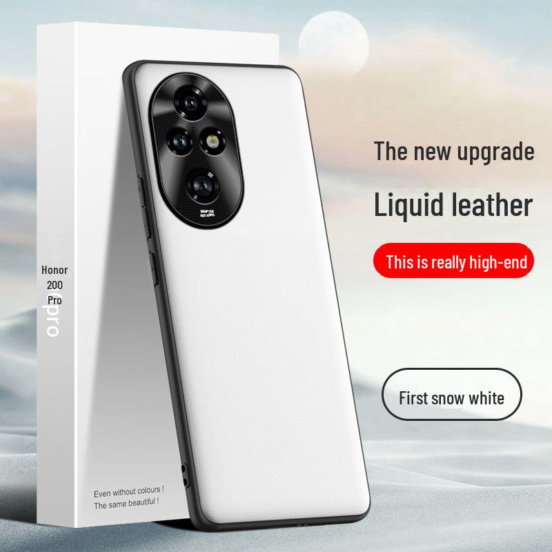 Защитный чехол Liquid Leather Anti-Fall для Honor 200pro - Противообрастающее покрытие, Доставка по одному экземпляру