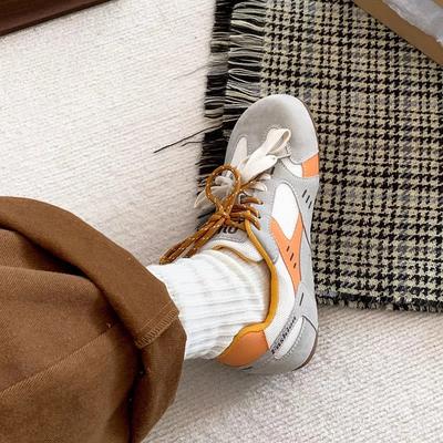 Женская обувь 2025 Сетчатые женские вулканизированные туфли Уличные повседневные женские кроссовки Смешанные цвета Шнуровка Низкий каблук Спортивная обувь Женская