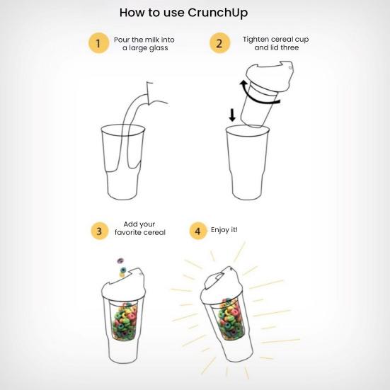 Двухслойный стакан для завтрака на ходу, герметичный контейнер для завтрака с отдельными отделениями для молока и хлопьев, портативный стакан для хлопьев и молока для быстрого