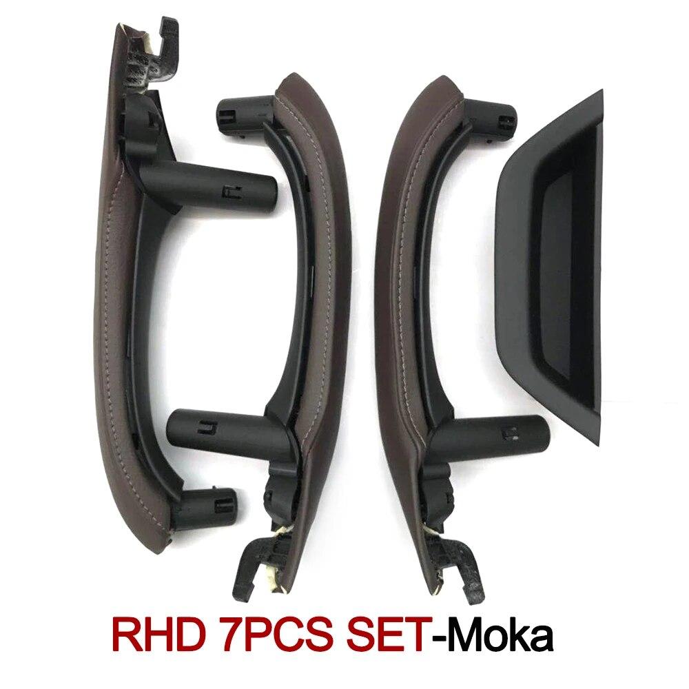 Левый правый водительский автомобильный салон, дверная ручка, кожаный чехол, комплект замены для BMW X3 X4 F25 F26 2010-2016