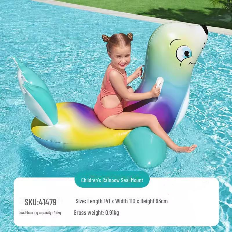 Intex 57288 Double Flamingo Adult Inflatable Swimming Ring - Thick Oversized Floating Bed for Kids & Adults