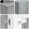 Bathroom Furniture Set 3 Pieces Grey Sonoma 33 x 34.5 x 160 cm