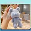 Colored Delightful Candy Plush Bear Keychain Cute Cartoon Pendant For Stylish Girls