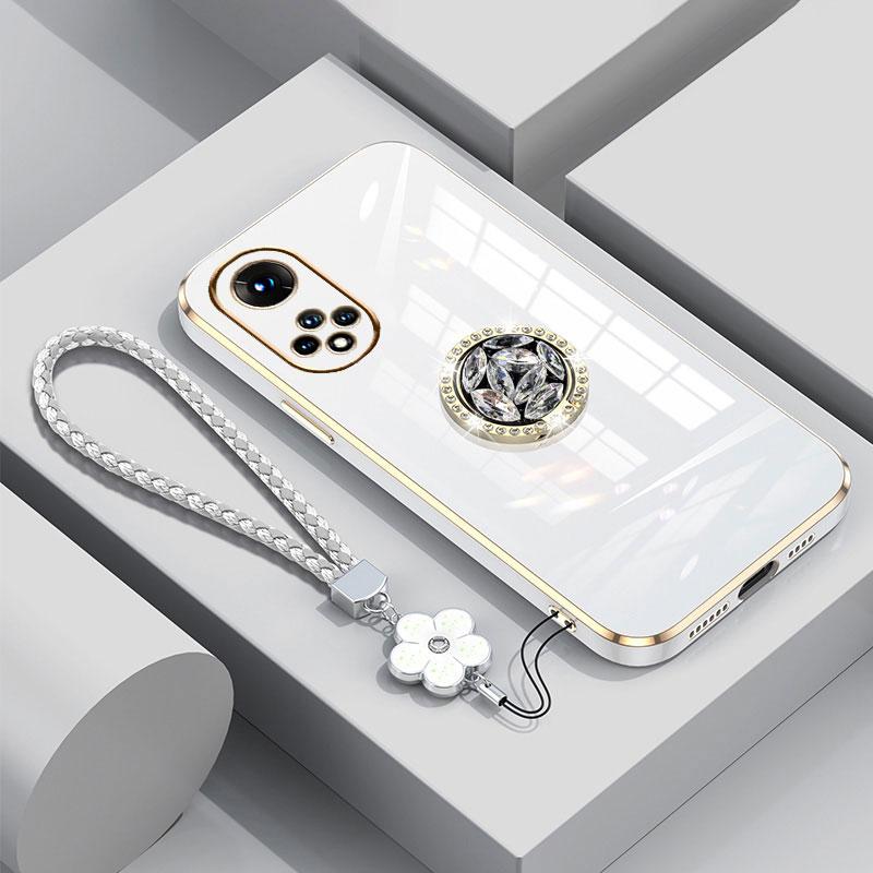 Чехол Honor50 с ремешком, роскошный чехол с бриллиантовым держателем для Huawei Honor 50 70 90 Lite Nova 9 se Pro, чехлы-подставки Honor50