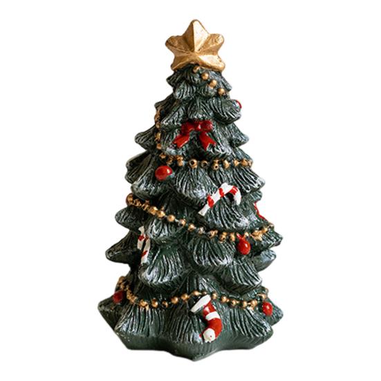 Украшение на рождественскую елку Мини смоляная рождественская елка Настольный центральный элемент для праздничной домашней вечеринки