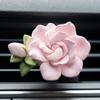 Gardenia Car Fragrance Diffuser Gypsum Car Perfume Car Air Conditioning Vent Decoration Aroma Essential Oil Ornament