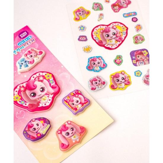 Catch Tiniping's Mysterious Part 3 Soft Sticker, Hatching, 3 Pieces, a Popular Character In Korea
