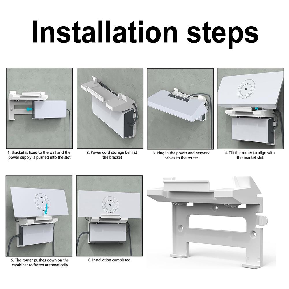 ABS Настенный держатель для роутера Starlink Gen 3 2-в-1 Комплект спутникового интернета Монтажные кронштейны для блока питания Аксессуары для роутера