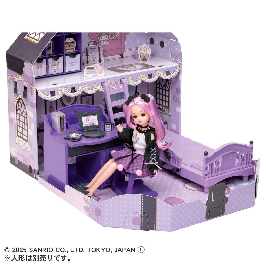 Takara Tomy Cool Kuromi Room Play Toy Ages Licca-chan Licca-chan Dress-up 3+