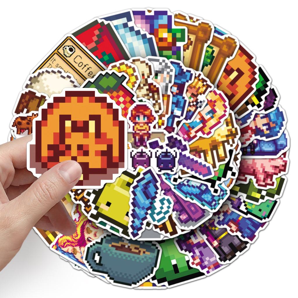 1050 шт. Игровые наклейки Stardew Valley, мультяшные, смешные, с рисунками, детские игрушки, подарки для стакана для воды, багажа, шлема, велосипеда