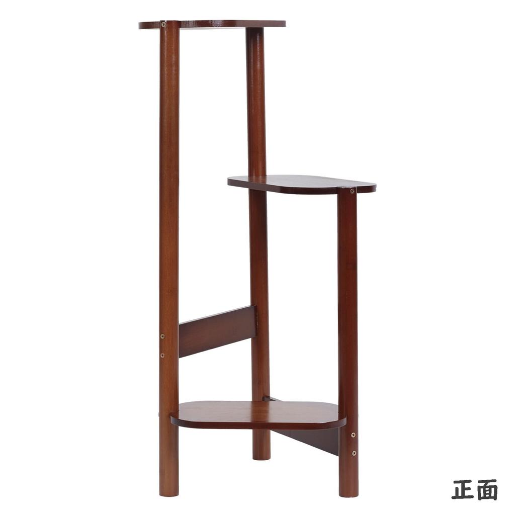 Цветоводство декоративная витрина цветок горшечное растение ваза темный сад стойка-полка, деревянная, 3-ярусная, орех, для помещений, полка, растение, полка, стойка,