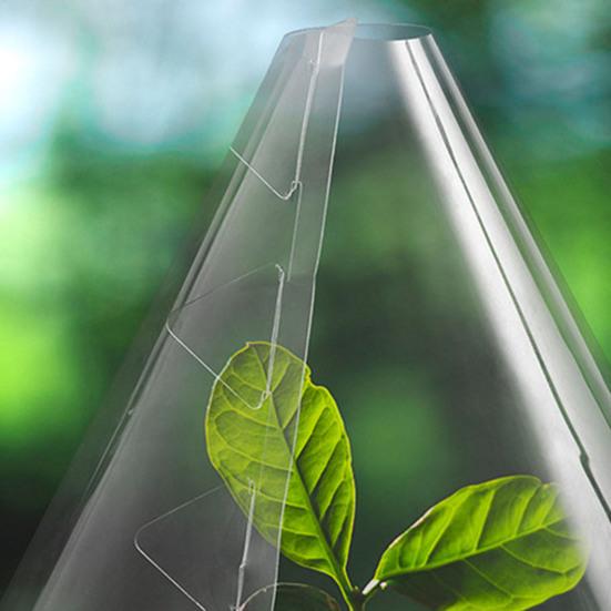 10/20 шт. Колпаки для растений, садовые колпаки, многоразовые, устойчивые к погодным условиям, прозрачные, конусообразные, защищают растения от птиц, заморозков, улиток, животных, молодые растения