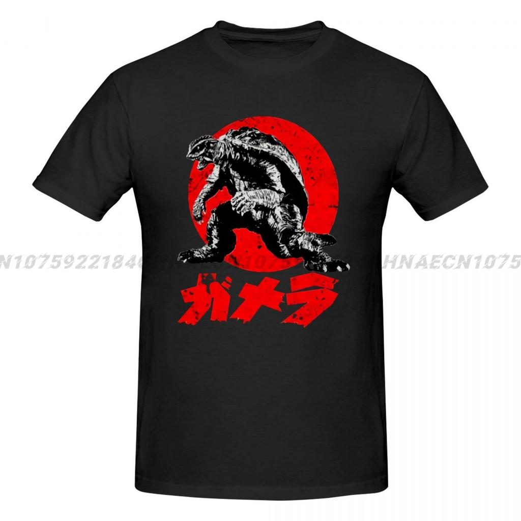 2024 Summer Men Gameraed Crew Neck TShirt Bandai Movie Monster Series Tops Funny Anime Customizable For Unisex T Shirts Y2k