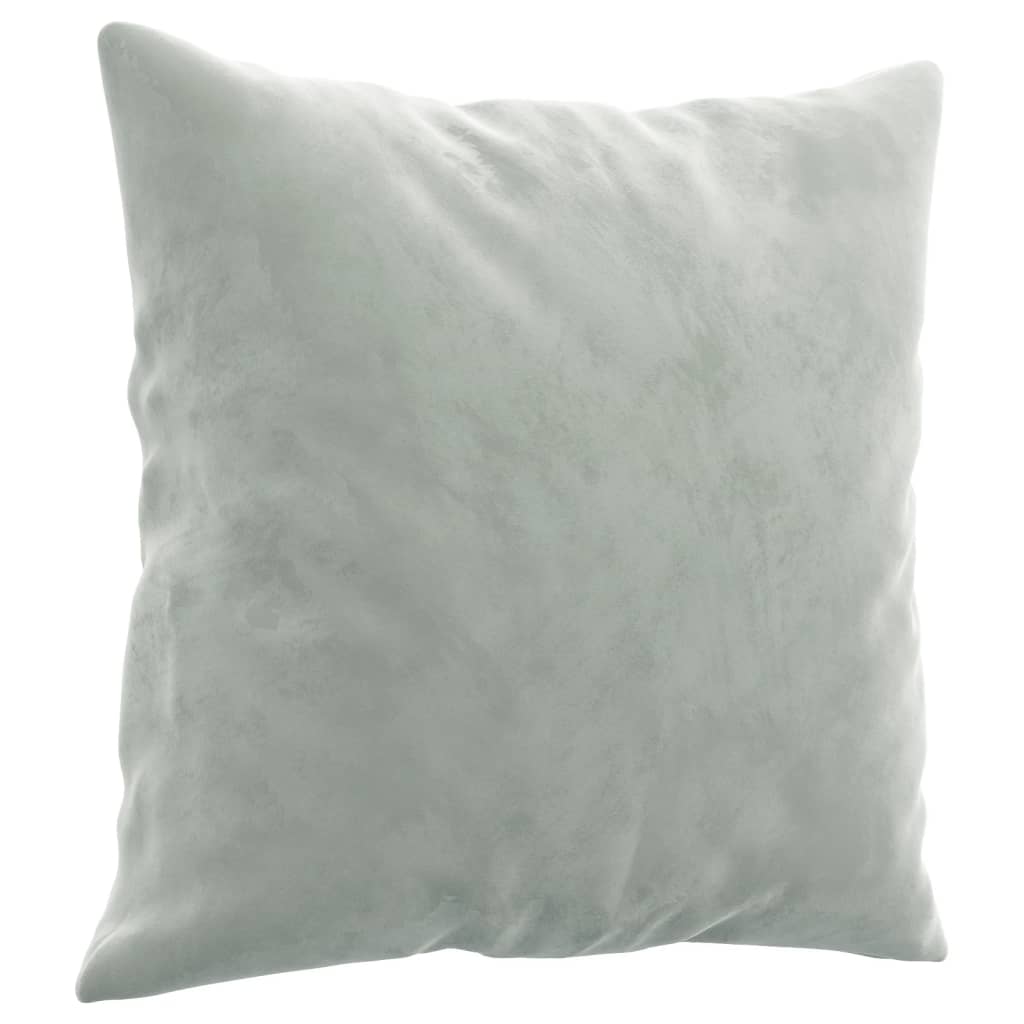 Vidaxl 3-Osobowa Sofa Z Poduszkami, Jasnoszara, 180 Cm, Aksamit