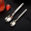 Нержавеющая сталь утолщение ложка креативная длинная ручка отель тушеное мясо ложка половник суп домашняя кухня основные инструменты