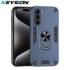 KEYSION Противоударный чехол для Infinix Hot 50 Pro+ 4G Силиконовый + ПК Камера Защитное кольцо Подставка Телефон Задняя крышка для Infinix Hot 50