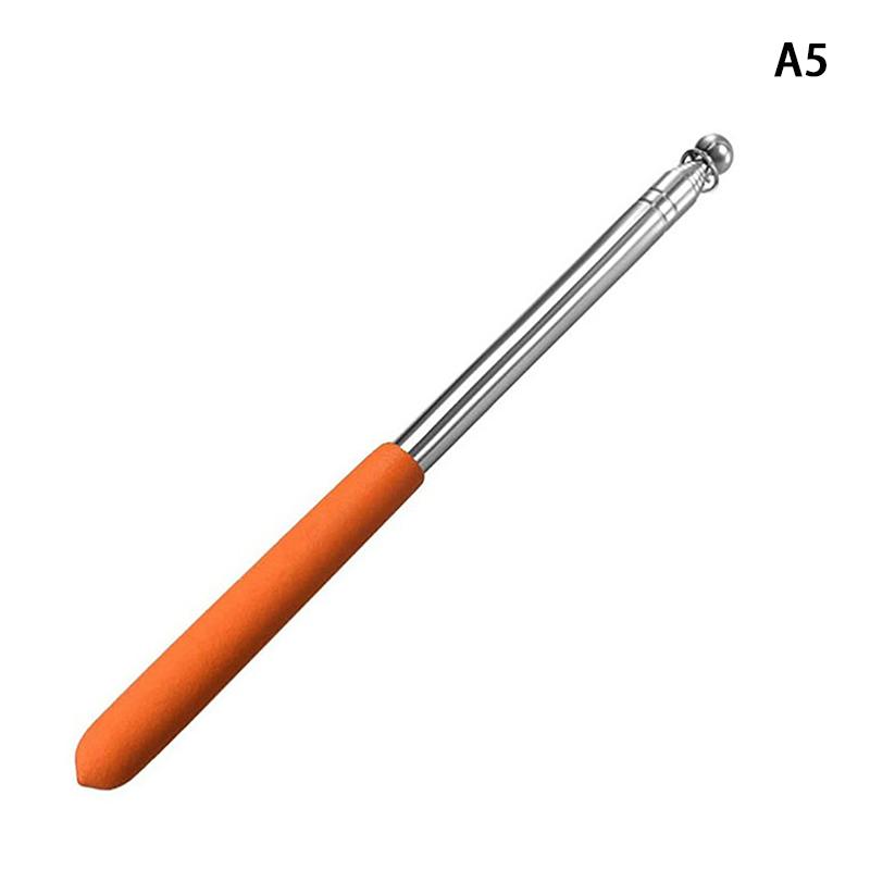 1.2 Meters Flagpole Stainless Steel Extendable Telescopic Pointer Portable Pole Flag Waving Flagpole Teaching Classroom Pointer