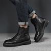 Зимние ботинки Martin мужские, первый слой, короткие ботинки из коровьей кожи, британские бархатные ботинки Tooling, высокие мужские ботинки, мужские ботинки Locomotive