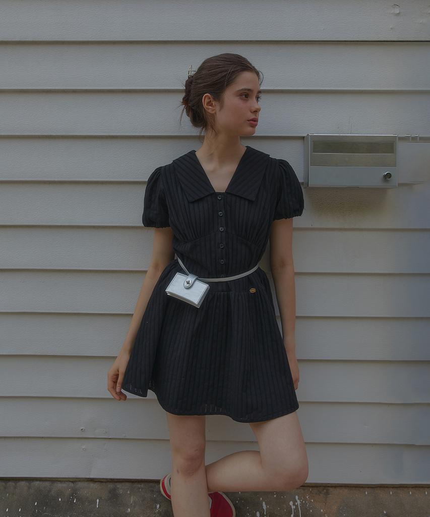 Anoetic Anc Heidi Puff Sleeve Dress_Black