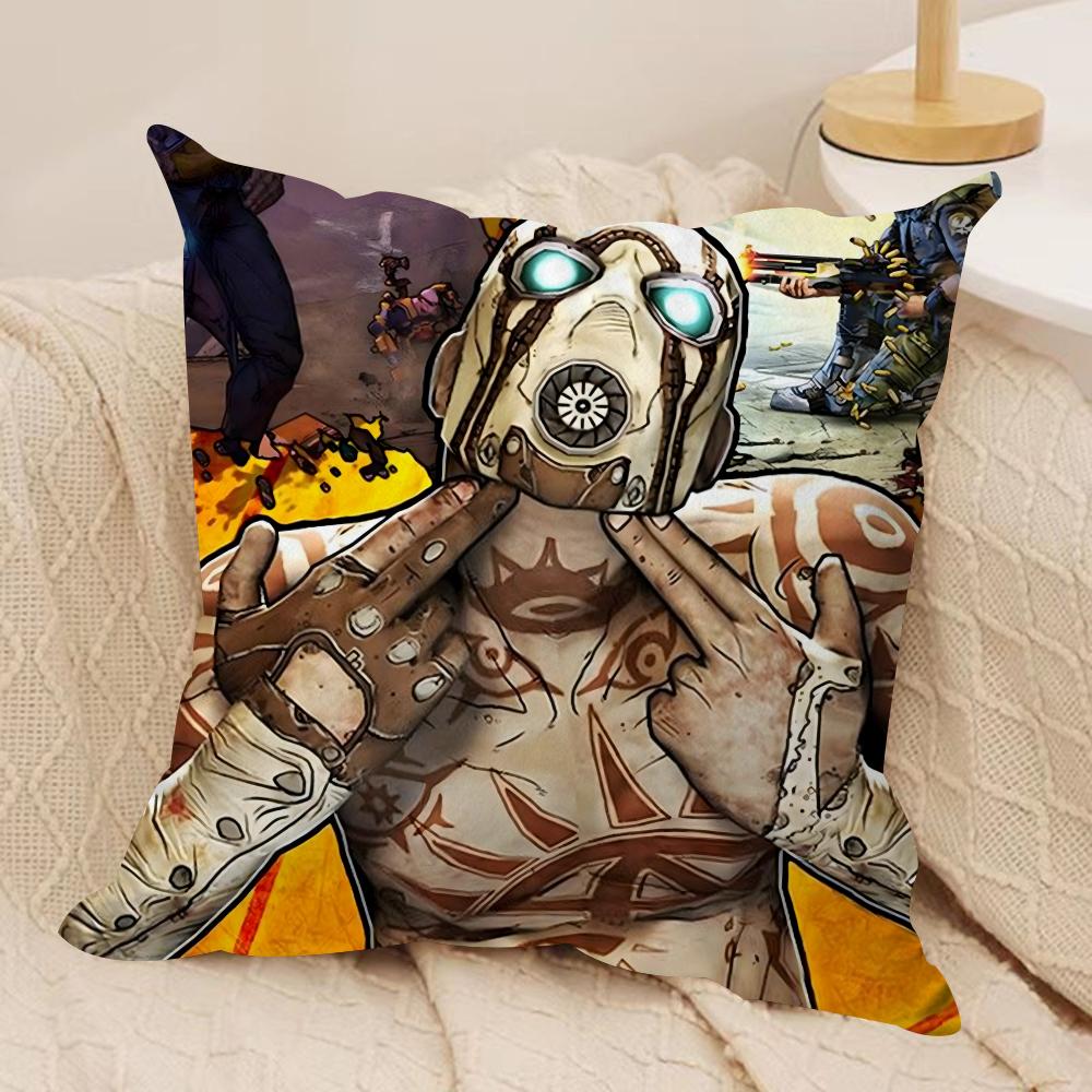B-Borderlands Игровая Наволочка Мягкая Плюшевая Ткань Двусторонняя Печать Наволочка на Подушку для Дивана Для Всех Сезонов Домашний Декор Подарок