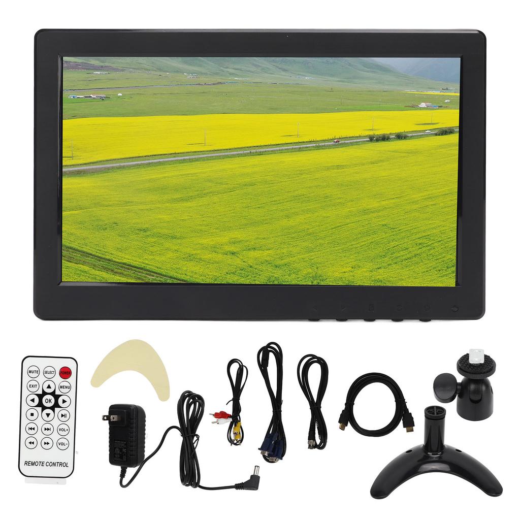9in TFT LCD Computer Monitor with Multi Input Interface Speaker HD Color Gaming Display Screen for