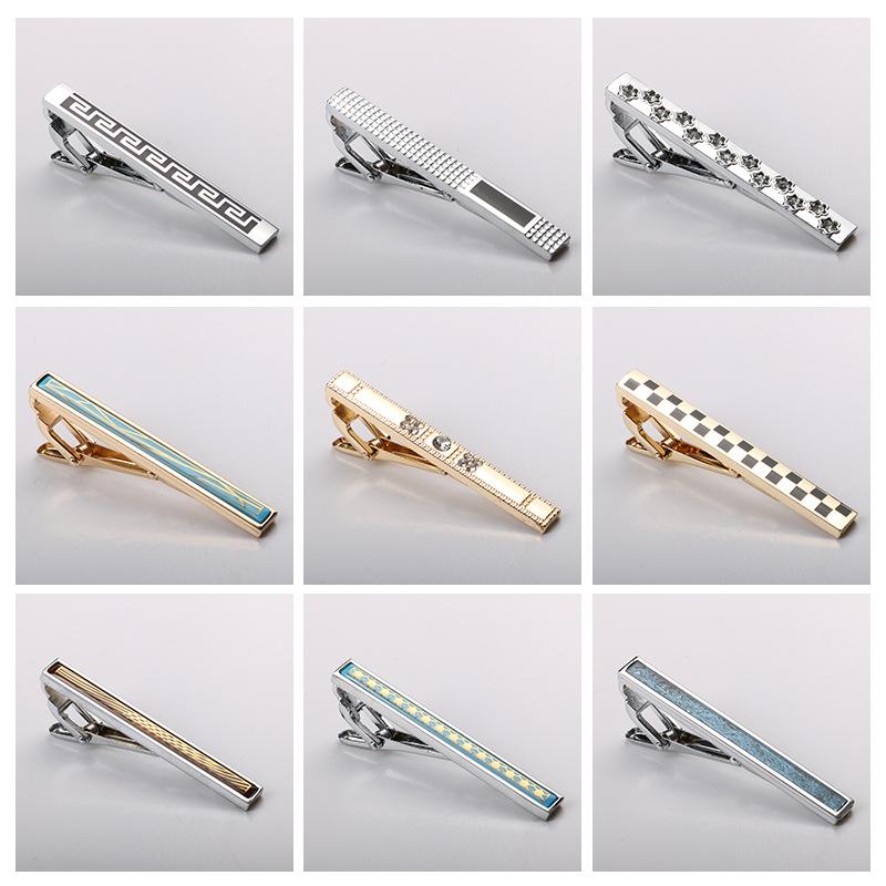 Зажим для галстука Матовый Зажим для воротника Мужской Формальный Деловой Золотой Серебристый Металлический зажим высокого класса