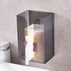 Wall Mounted Tissue Box Holder Large Capacity Transparent Design Simple Installation Bathroom Tissue Paper Box