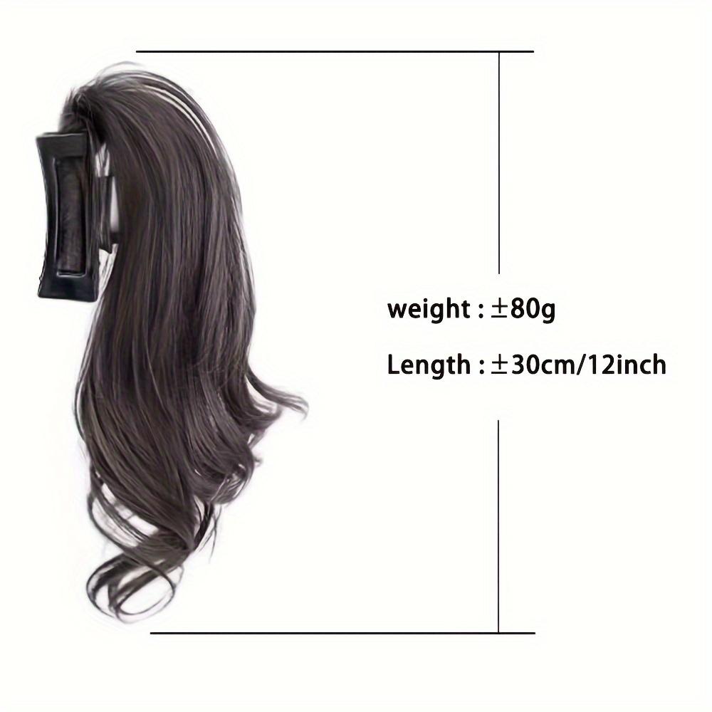 MISS WIG Синтетические 12-дюймовые зажимы для наращивания волос в хвосте, короткие волнистые вьющиеся волосы, зажимы для волос для женщин, для косплея