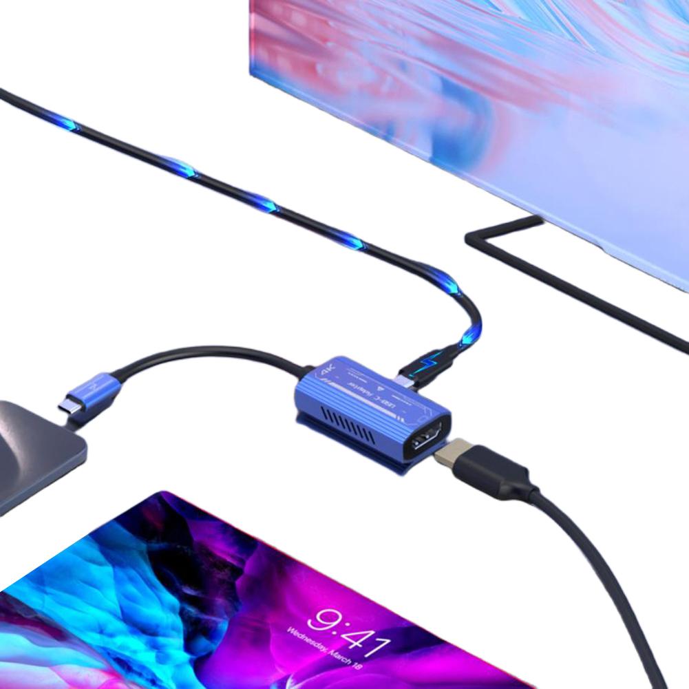 USB-C To HDMI-compatible Adapter (4K@60Hz) for XREAL/Rokid Air AR Glasses for iPhone 15 Huawei Mate 60/ Pura70 Samsung