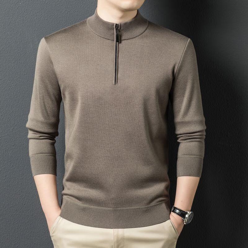 Men's Half-Zip Mock Neck Sweater