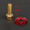 Motorcycle Electric Car Modified Fender Screw Flat Fork Stainless Steel Color Screw M6 Outer Hexagon Flange Cap Pad