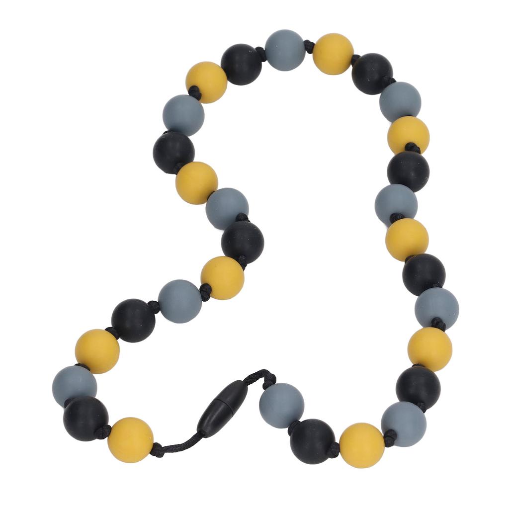 Baby Teething Necklace Anxiety and Stress Reduction Safe Silicone Teething Necklace for Kids