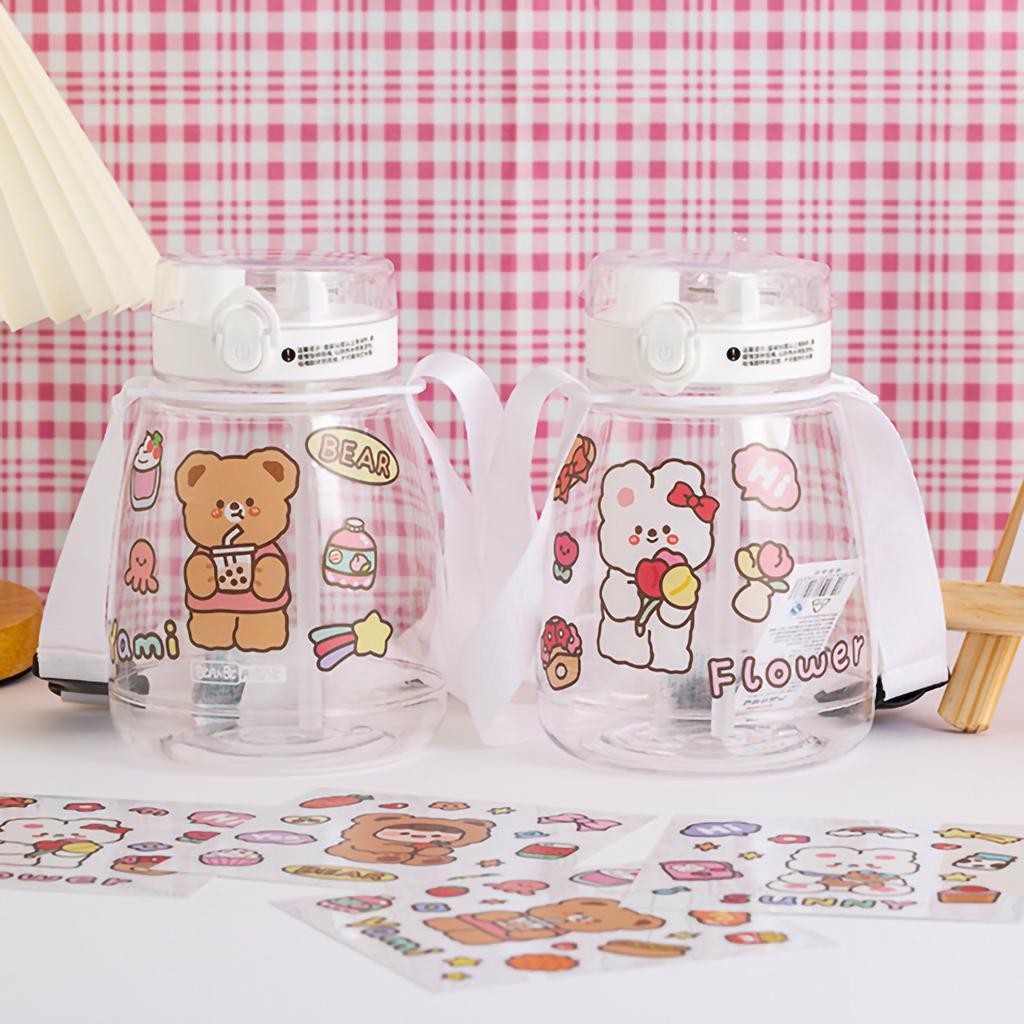 Наклейки Мультяшные милые наклейки Чашка для воды Ручные бухгалтерские книги Мобильный телефон ПВХ наклейки