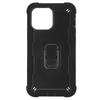Противоударные чехлы-броня с подставкой для мобильных телефонов iPhone 13 Pro Max Armor Protect Case(Черный Черный )