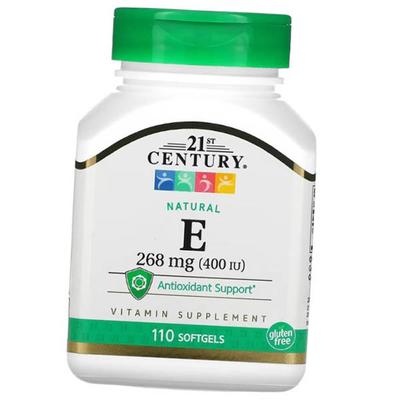 Витамин Е, Альфа-Токоферол, Natural Vitamin E 400, 110гелкапс (36440104)